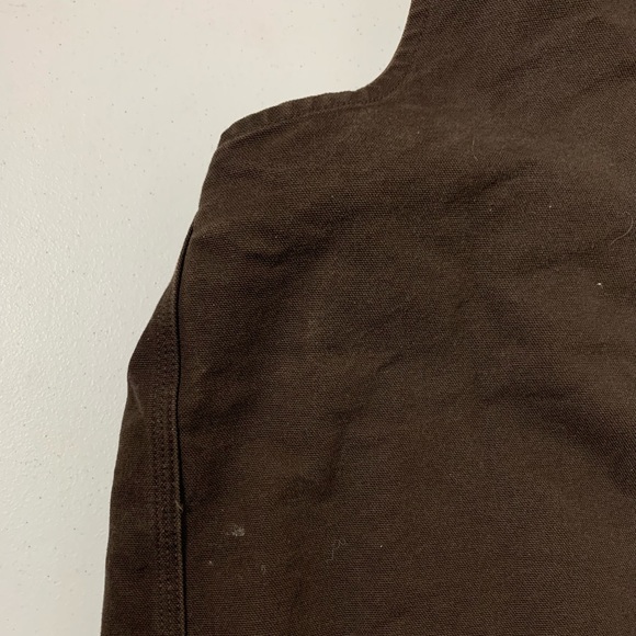 Carhartt Fleece/Sherpa Lined Brown Vest - L - Picture 8 of 8